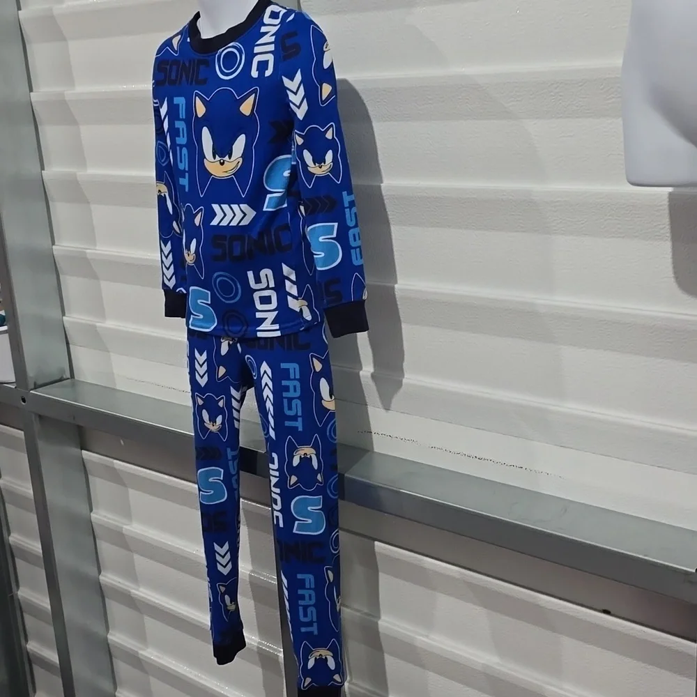 Sonic the Hedgehog Blue Pajama Set‎ Size 6